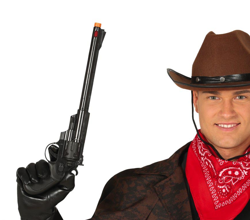 GP17609 – Cowboy Revolver für Erwachsene 43 cm – Farbe: Schwarz, Ansicht 2