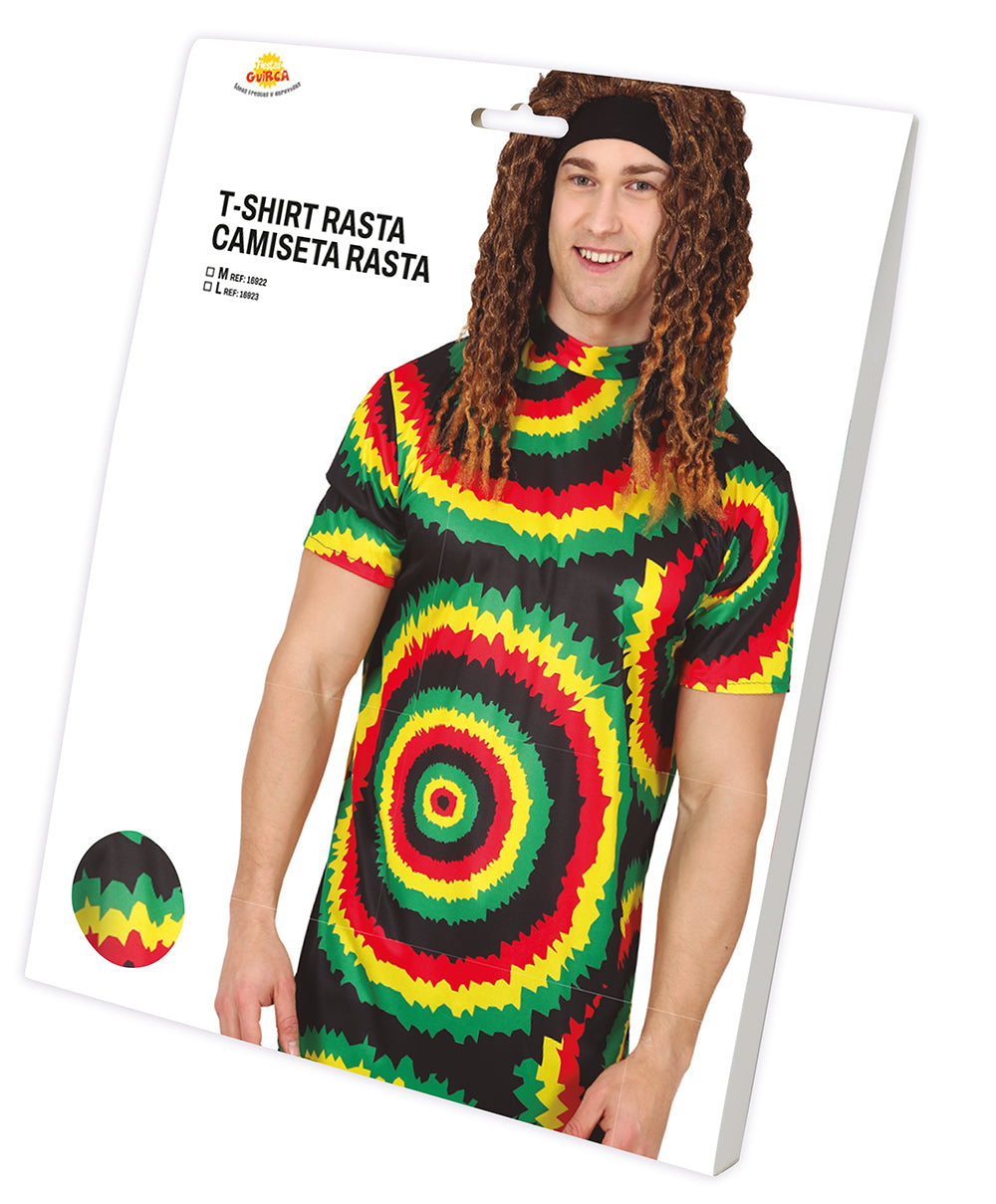 GP16923 – Rasta T Shirt für Herren Größe L Jamaika – Farbe: Mehrfarbig