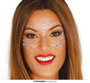 Sterne Gesichtsschmuck für Damen silber, Bild 1