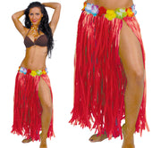 Langer Hawaii Rock für Damen 75 cm mit Blumen, Bild 13