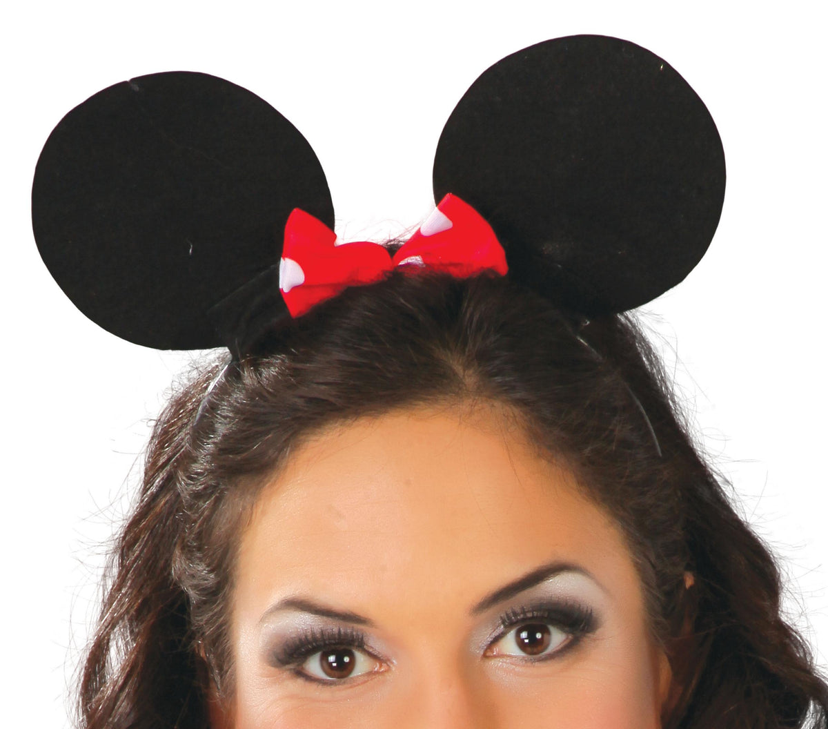 GP18388 – Maus Haarreif für Damen mit Schleife – Farbe: Schwarz