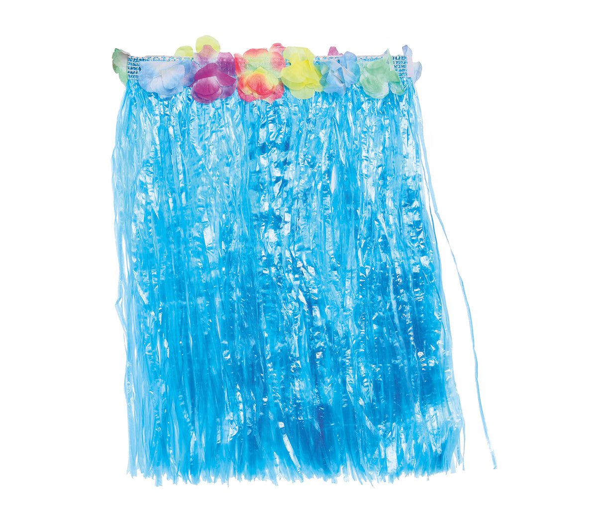 GP17630 – Hawaii Rock für Damen 50 bis 55 cm mit Blumen – Farbe: Blau
