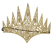 Königinnen Krone für Damen gold Glitzer, Bild 3