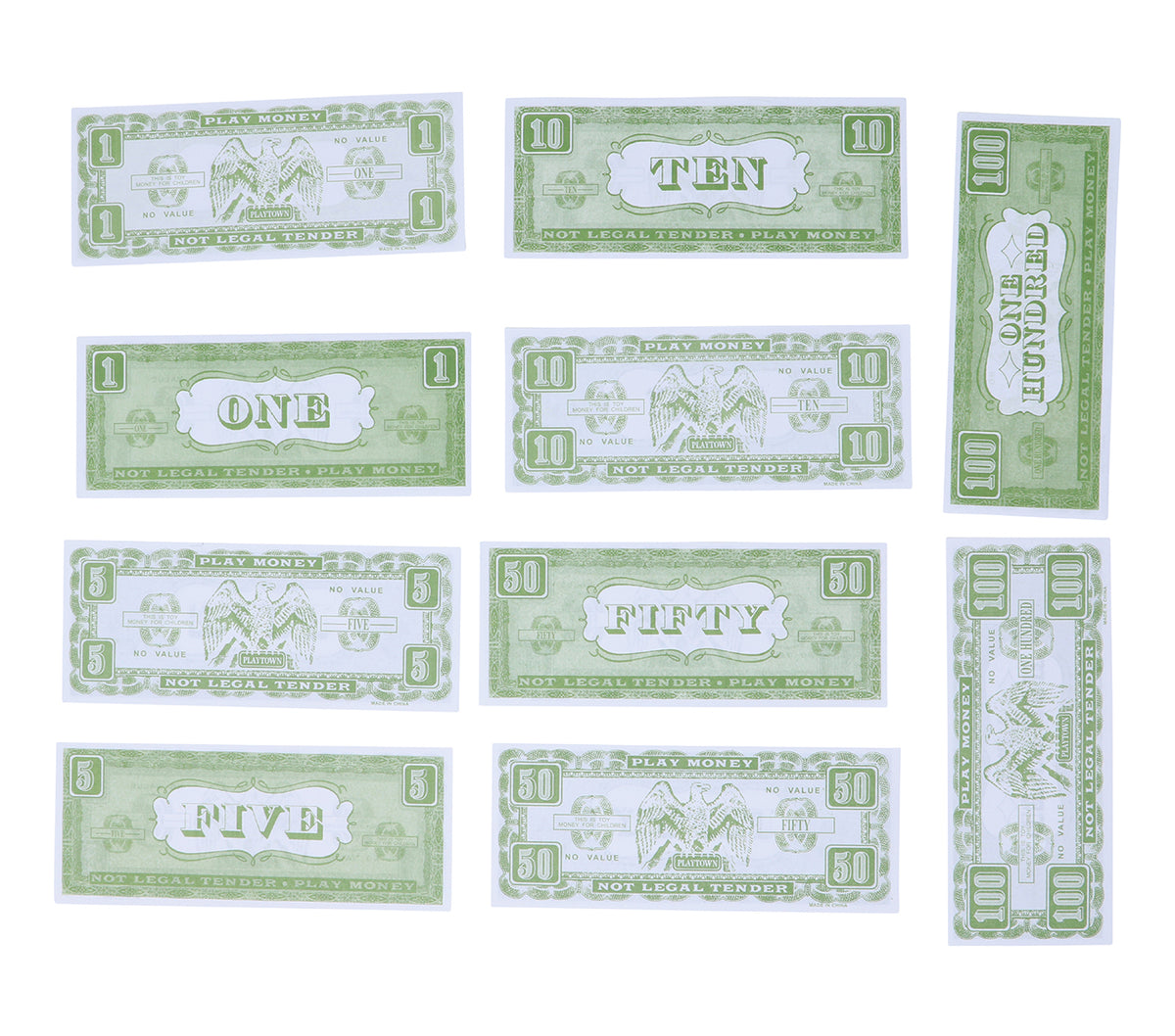 GP18139 – Spielgeld für Erwachsene 75 Dollar Scheine – Farbe: Weiß