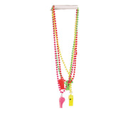 Trillerpfeife Kette für Erwachsene 80 cm Neon, Bild 4