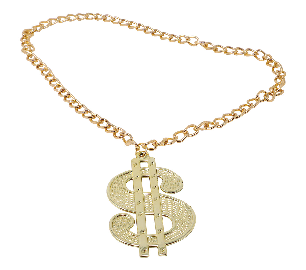 GP16874 – Dollar Halskette für Erwachsene gold 10 cm – Farbe: Gold
