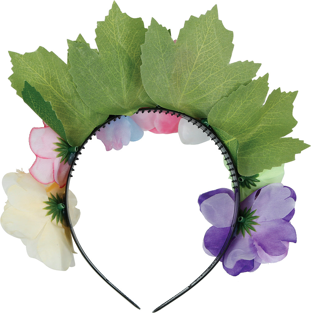 GP17969 – Blumen Haarreif für Damen bunt in Pastell – Farbe: Mehrfarbig