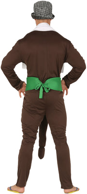 Penis Kostüm für Herren braun mit Hut, Bild 3