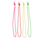 Trillerpfeife Kette für Erwachsene 80 cm Neon, Bild 3