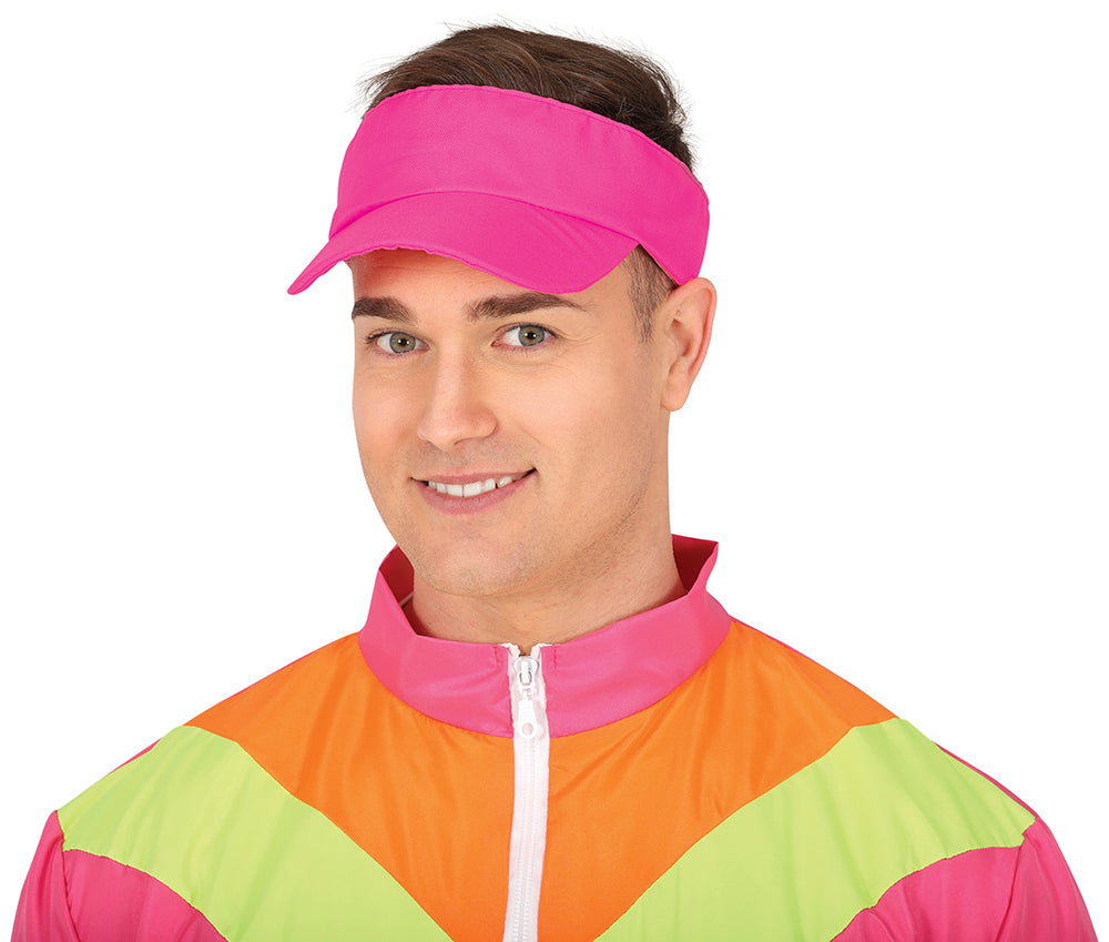 GP13813 – 80er Visor für Erwachsene Neon – Farbe: Pink