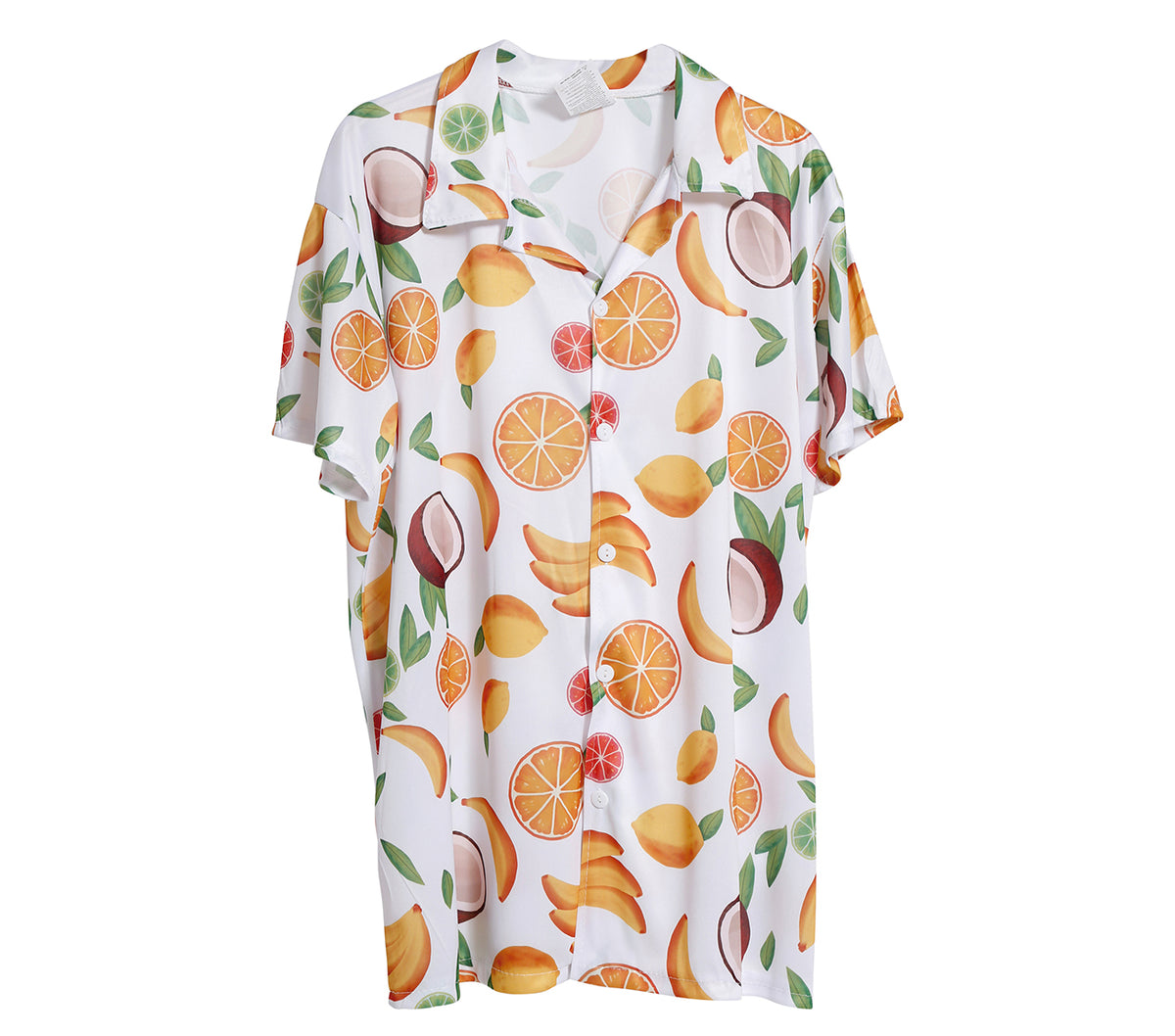 GP18921 – Hawaiihemd für Herren mit Früchten – Größe: 48 - 50 (M) – Farbe: Mehrfarbig
