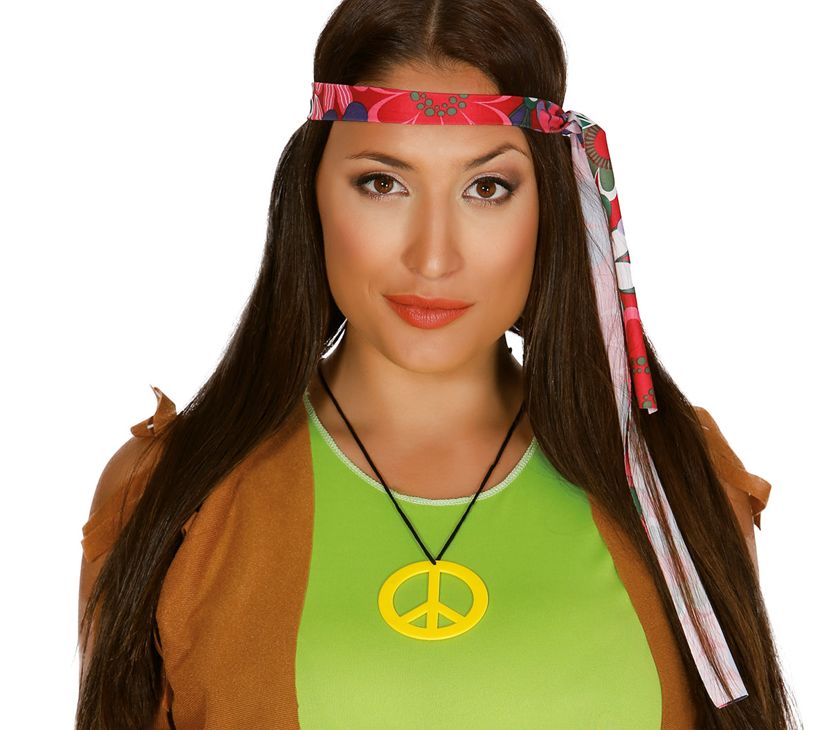 GP18573 – Peace Anhänger für Erwachsene 7 cm Hippie – Farbe: Mehrfarbig