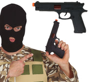 Pistole für Erwachsene schwarz 23 cm Polizei, Bild 1