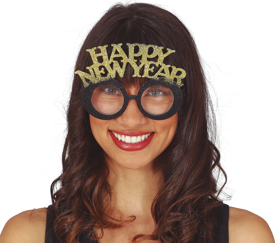 GP18851 – Happy New Year Brille für Erwachsene Silvester – Größe: Standard, Ansicht 2