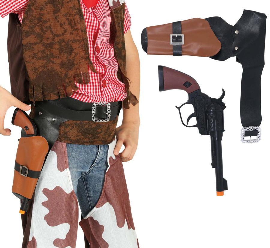 Cowboy Holster für Jungen mit Pistole