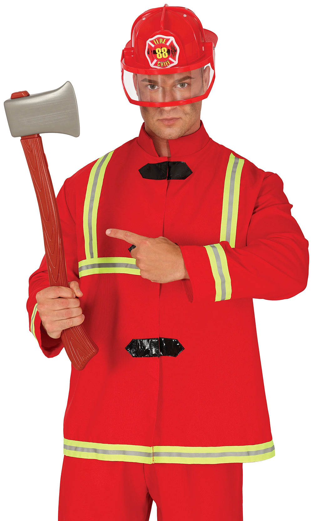 GP16612 – Feuerwehr Axt für Erwachsene 60 cm – Farbe: Braun