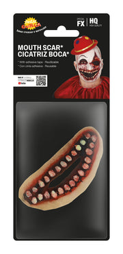 Latex Mundnarbe für Erwachsene 15 cm Horror, Bild 3