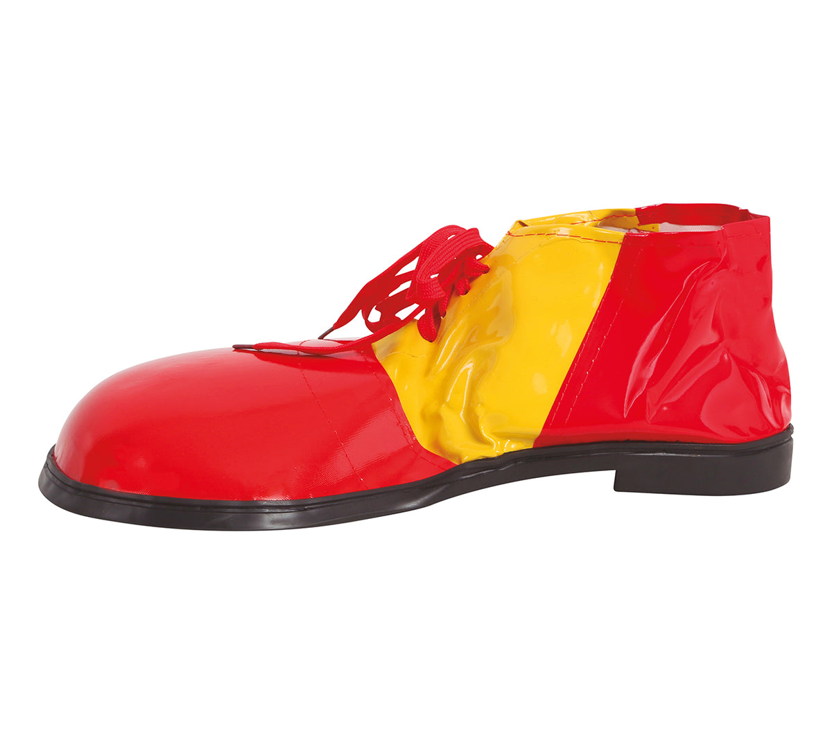 GP2213 – Clown Schuhe für Erwachsene 35 cm rot gelb – Farbe: Rot
