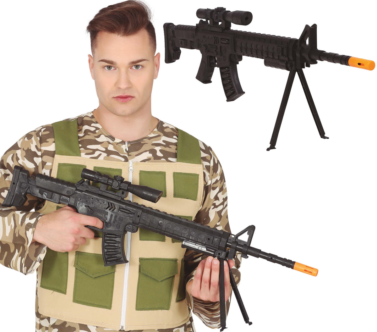 GP18896 – Scharfschützengewehr für Erwachsene 77 cm – Farbe: Schwarz