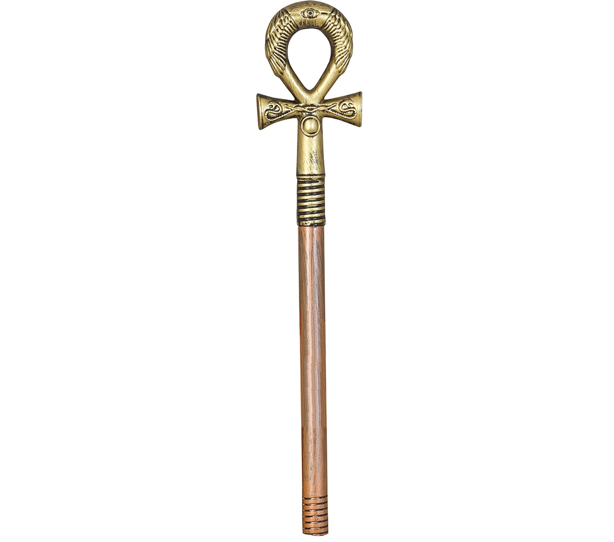 GP16984 – Pharao Zepter für Erwachsene 50 cm mit Ankh – Farbe: Gold