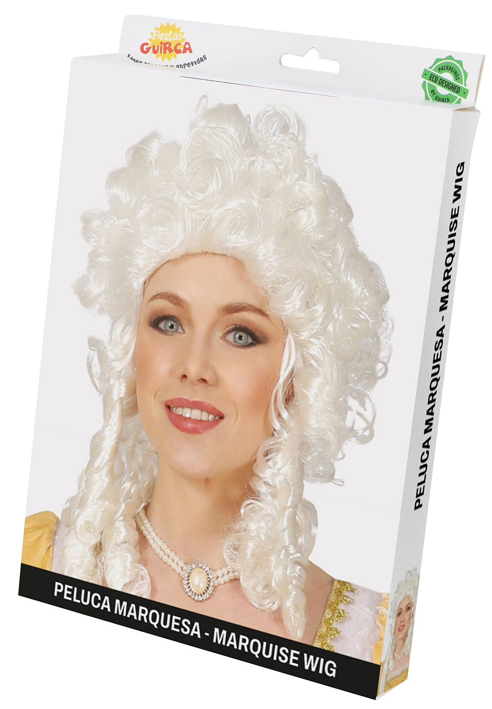 GP4070 – Marquise Perücke für Damen weiß Barock – Farbe: Weiß