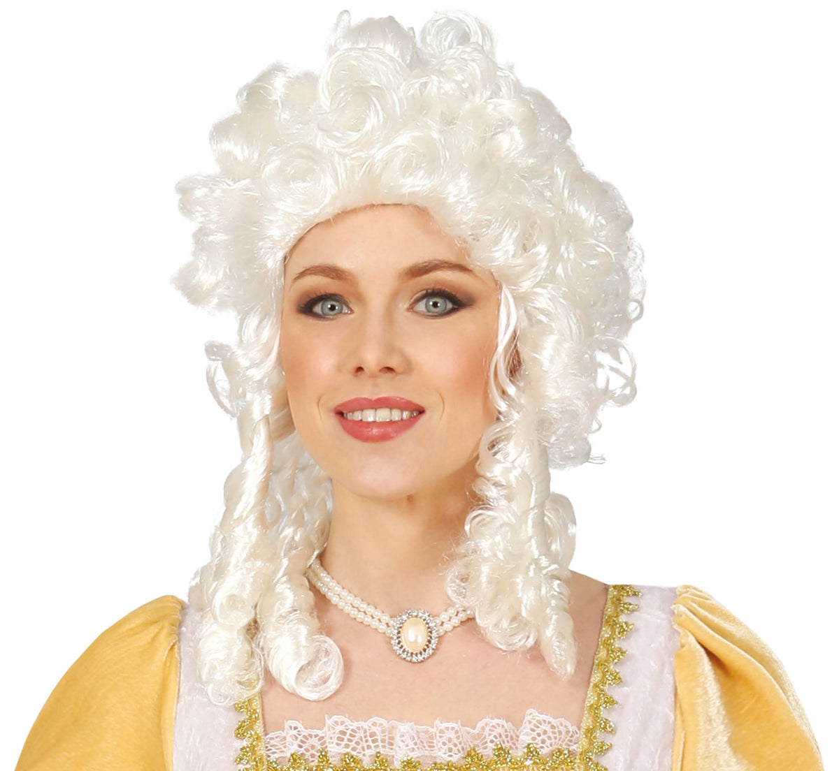 GP4070 – Marquise Perücke für Damen weiß Barock – Farbe: Weiß