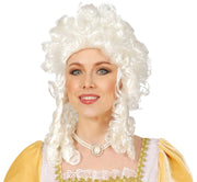 Marquise Perücke für Damen weiß Barock, Bild 2