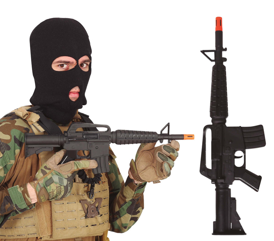 Soldaten Gewehr für Erwachsene schwarz