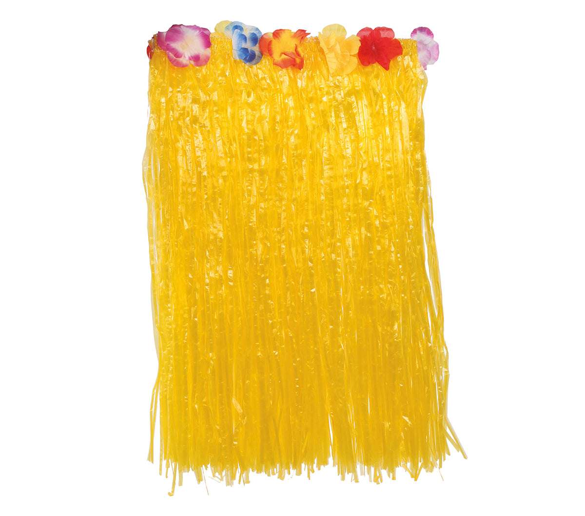 GP17630 – Hawaii Rock für Damen 50 bis 55 cm mit Blumen – Farbe: Gelb