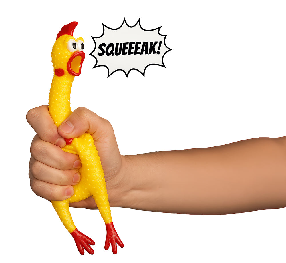GP16994 – Quietschehuhn für Erwachsene 38 cm mit Sound – Farbe: Gelb