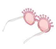 Glitzer Brille für Damen rosa mit Krone, Bild 5
