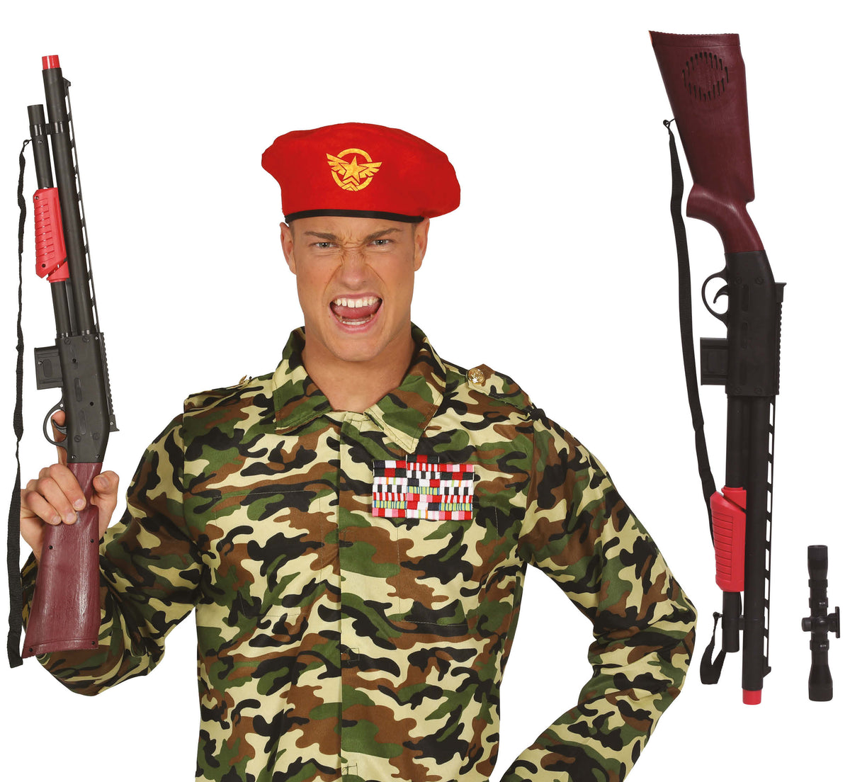 GP17287 – Repetiergewehr für Erwachsene 68 cm Attrappe – Farbe: Schwarz