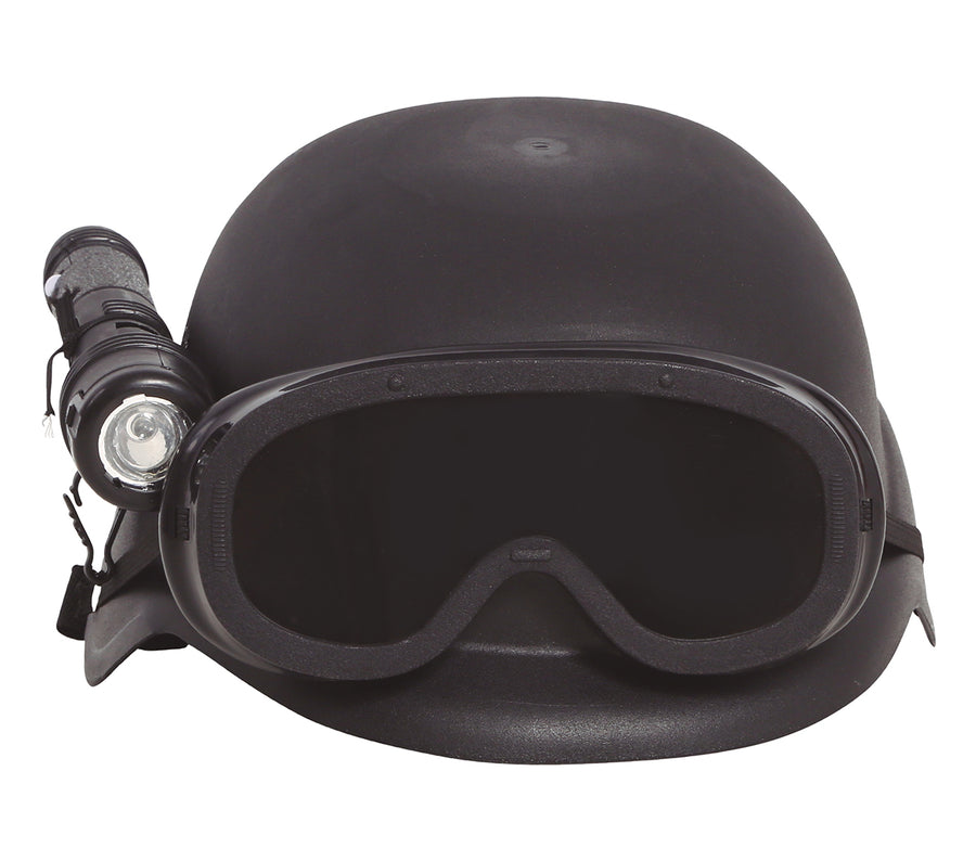 GP13181 – SWAT Helm für Jungen mit Lampe – Farbe: Schwarz, Ansicht 2