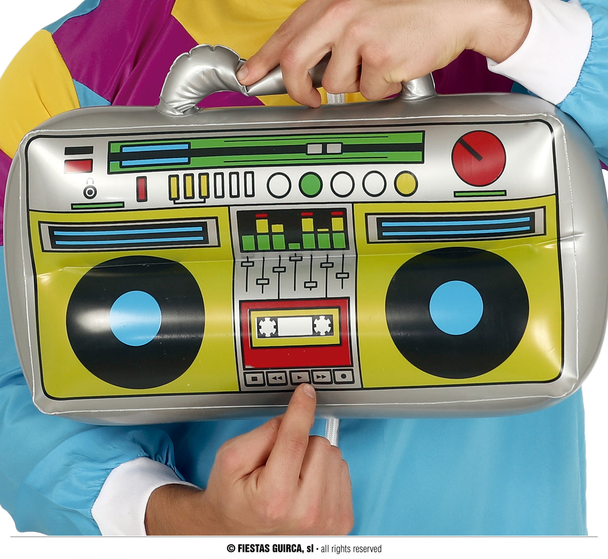 GP17939 – Aufblasbares Radio 40 x 20 cm – Farbe: Metallic