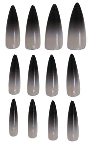 Lange Kunstnägel für Damen Stiletto Gothic, Bild 3