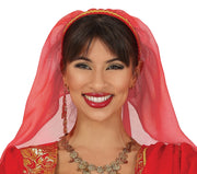 Inderin Kostüm für Damen rot Bollywood, Bild 10