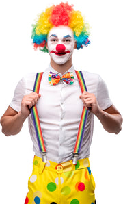 Clown Hosenträger für Erwachsene bunt, Bild 2