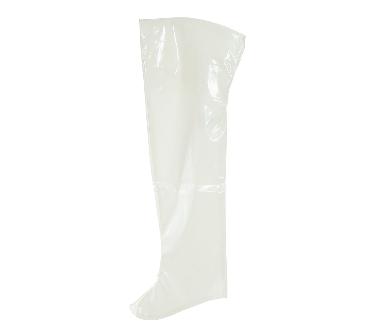 GP18478 – Stiefelüberzieher für Damen Lackoptik 60 cm – Farbe: Weiß