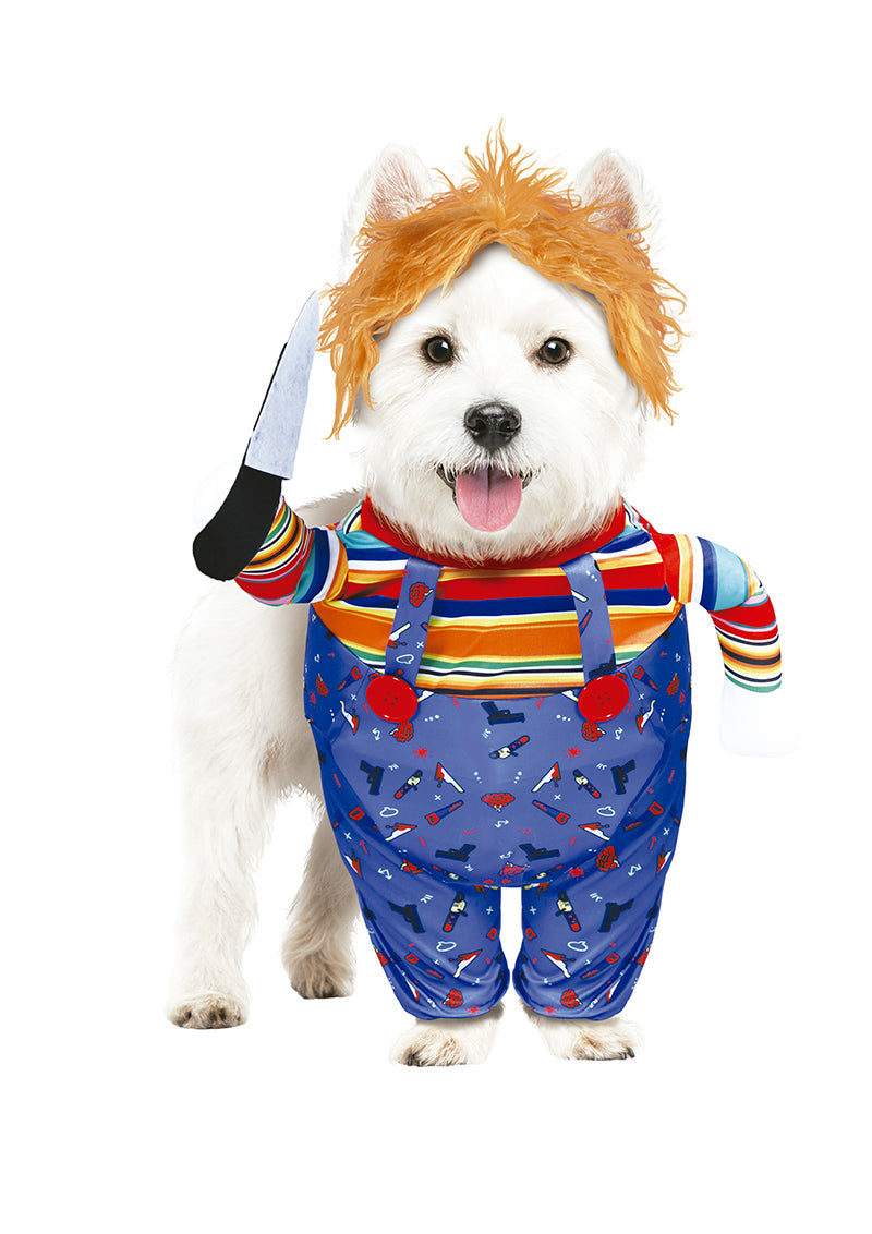 GP76900 – Horrorpuppe Kostüm für Hunde mit Perücke – Größe: S - DOG – Farbe: Blau, Ansicht 2
