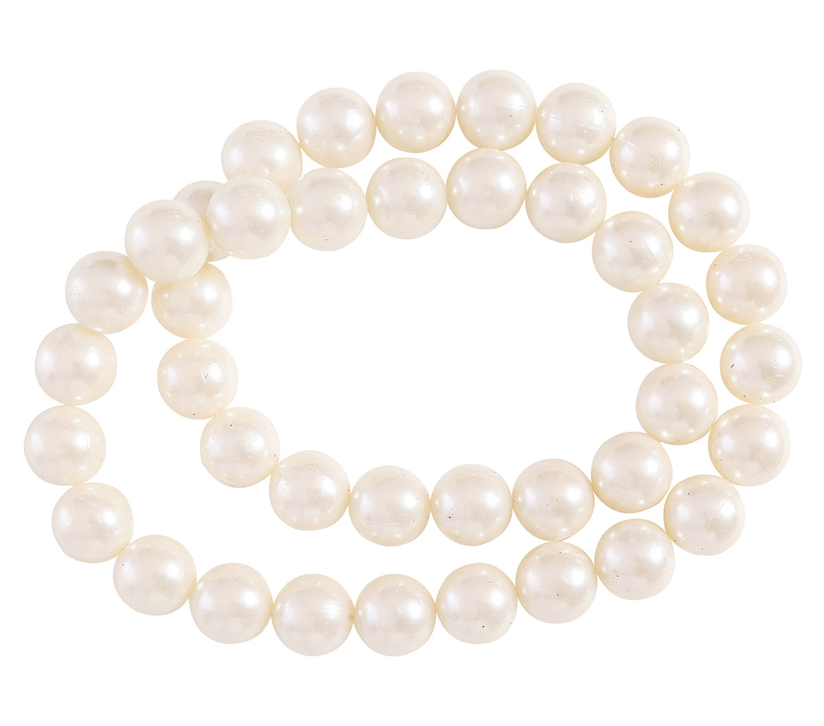 GP16280 – Perlenkette für Damen weiß große Perlen – Farbe: Weiß