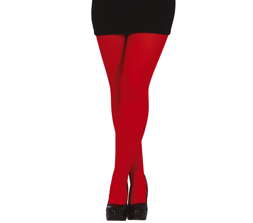 GP16979 – Strumpfhose für Damen einfarbig Kostüm – Farbe: Rot, Ansicht 2