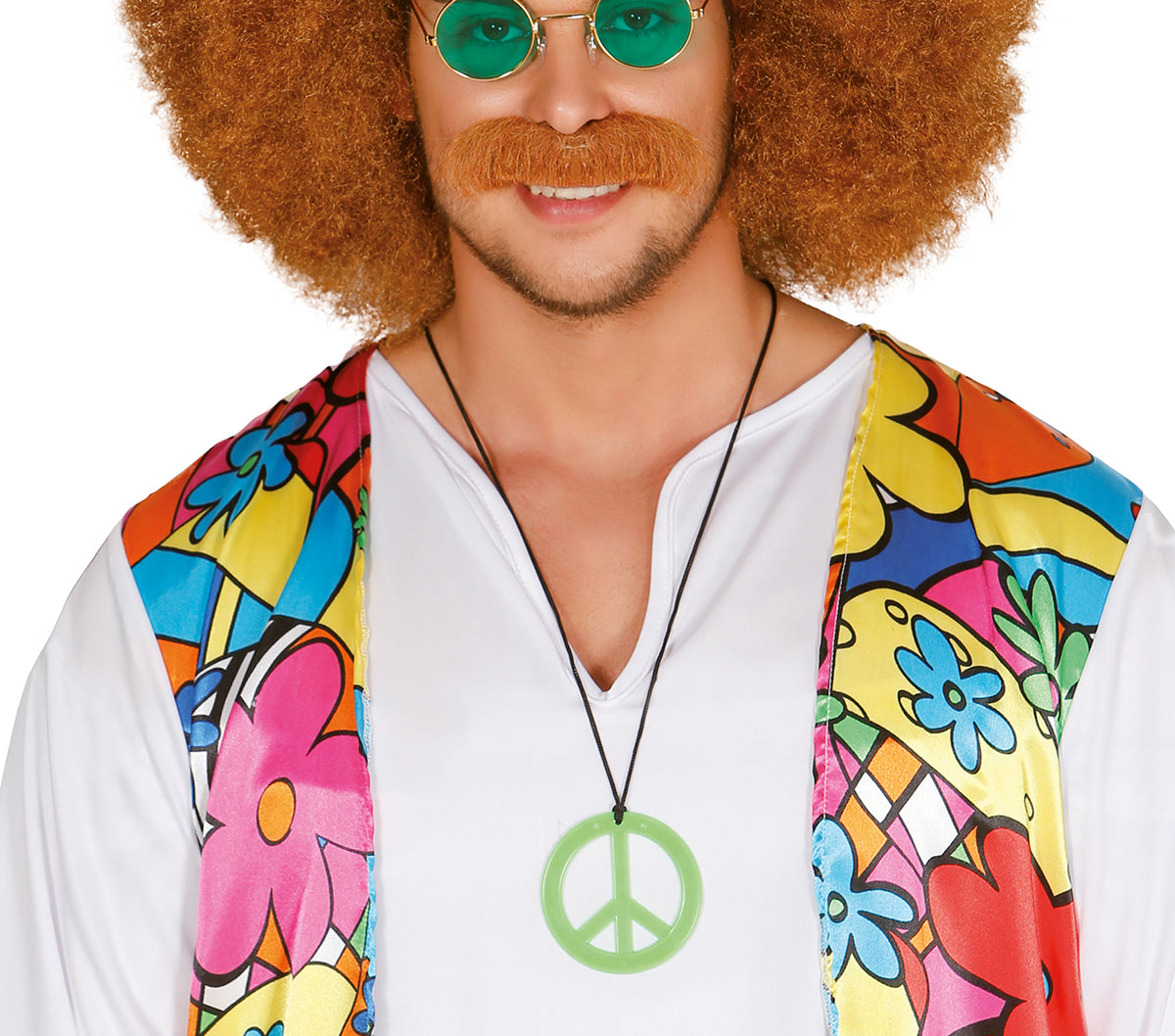 GP18573 – Peace Anhänger für Erwachsene 7 cm Hippie – Farbe: Mehrfarbig