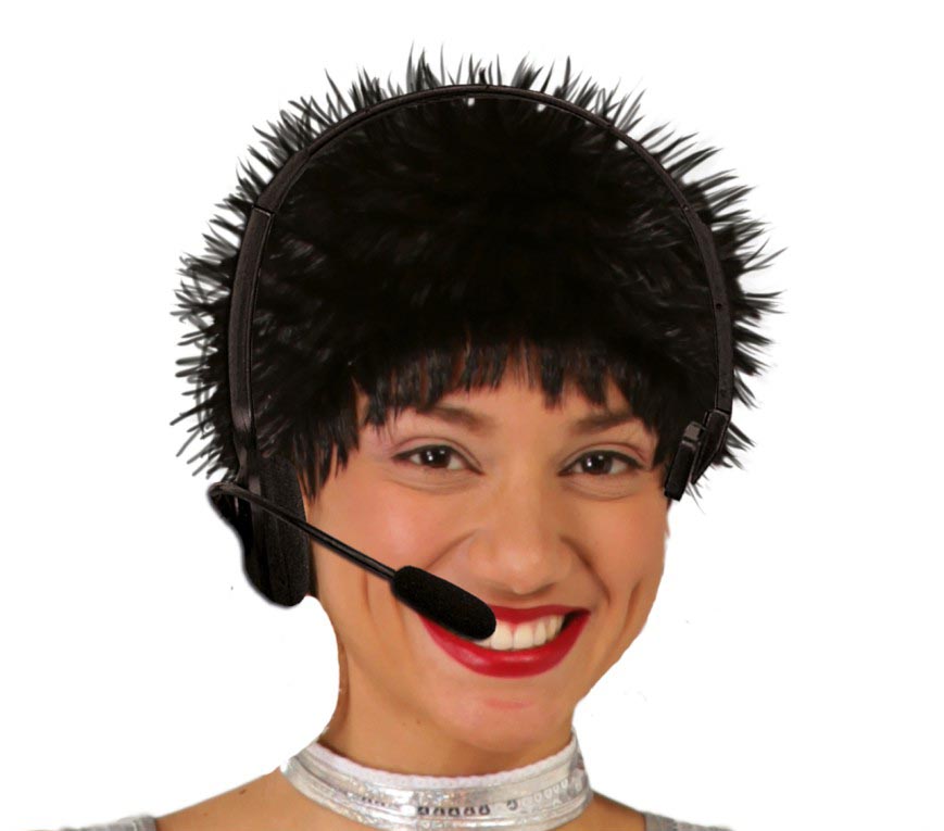 GP18282 – Headset Mikrofon für Erwachsene Popstar – Farbe: Schwarz