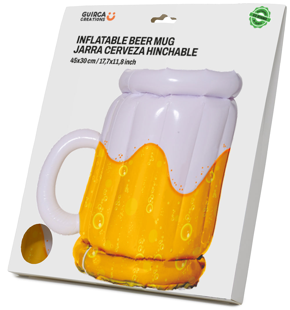 GP16969 – Bierkrug Getränkekühler 45 x 30 cm aufblasbar – Farbe: Gelb
