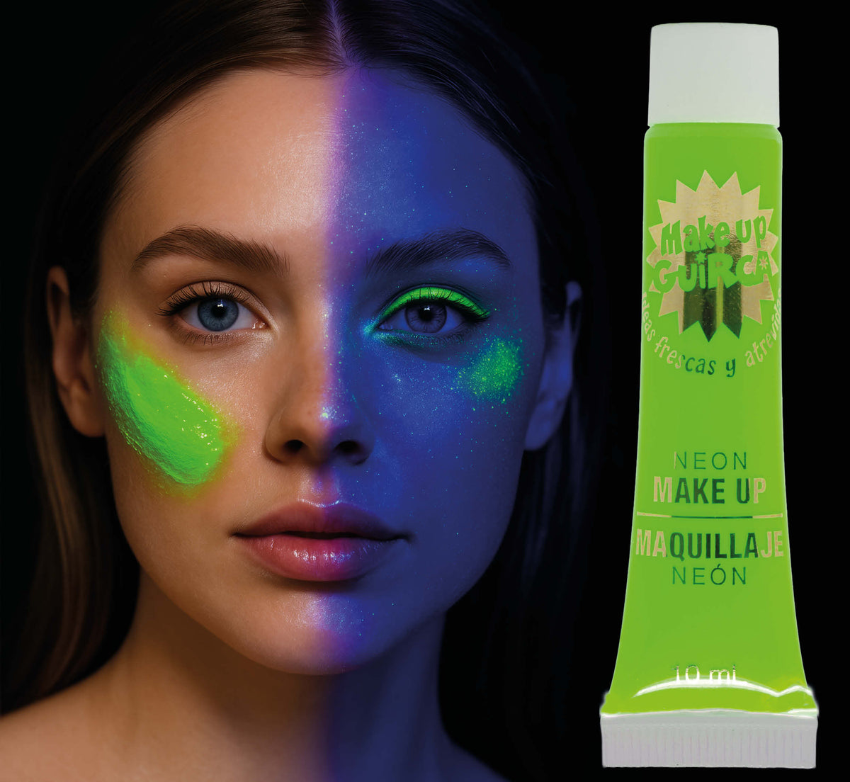 GP15658 – Neon Schminke 10 ml UV Schwarzlicht – Farbe: Grün