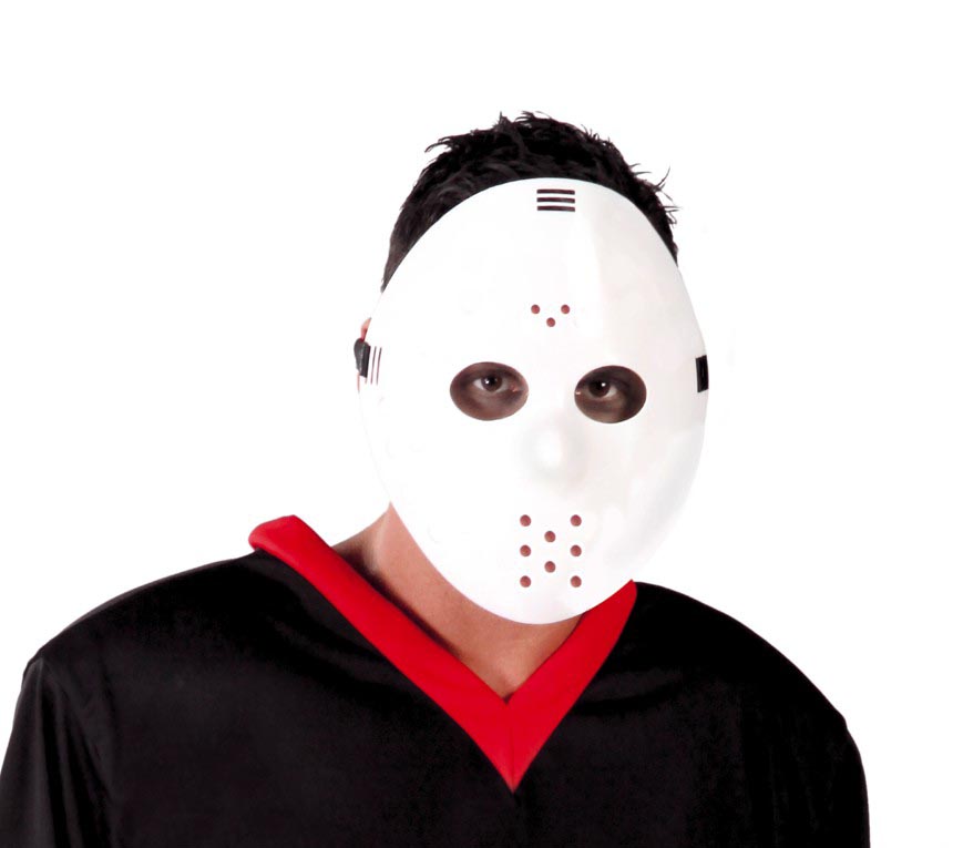 GP2456 – Hockeymaske für Erwachsene weiß Horror – Farbe: Weiß, Ansicht 2